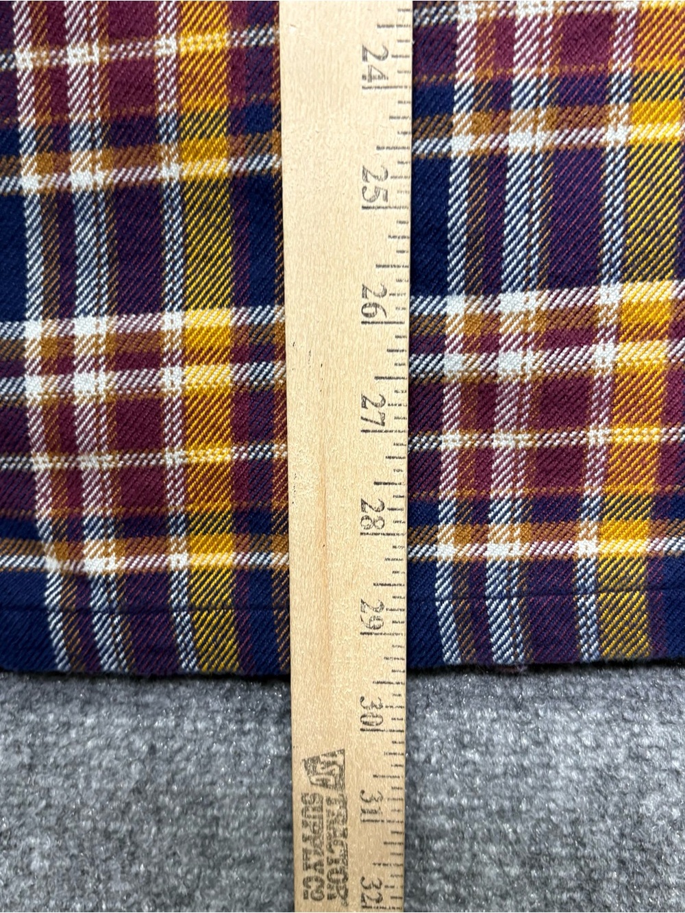 Patagonia Fjord Flannel Mens L Blue Plaid Button-Up Shirt Organic Cotton 53947 - Picture 7 of 8